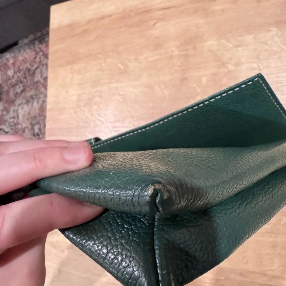 Guy Laroche Dark Green Envelope Clutch